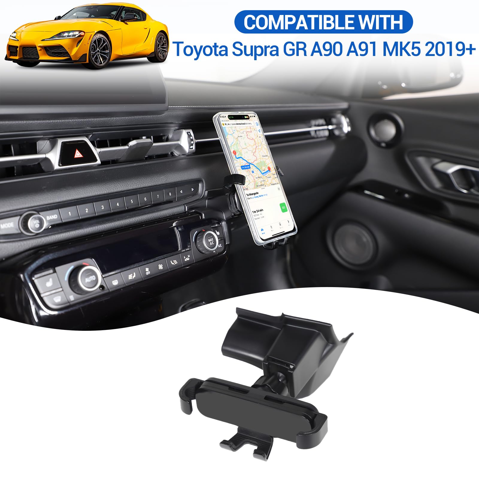 Amazon.co.jp: Fgtagtal 車用携帯電話マウント トヨタ スープラ GR A90
